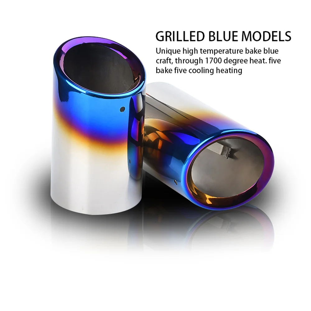 1/2 шт. автомобильный глушитель выхлопной трубы наконечники для VW Tiguan Passat B7 CC Audi A3 8P