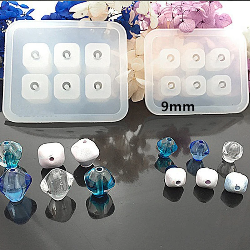 Новый Прозрачный Прямоугольный силиконовый зеркальный квадратный шар с 6