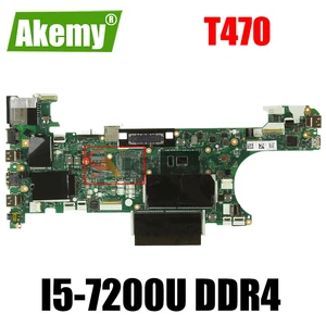 ct470 nm a931 for lenovo thinkpad t470 notebook motherboard fru 01ax963 01lv671 01hx636 w cpu i5 7200u ddr4 100 fully tested free global shipping