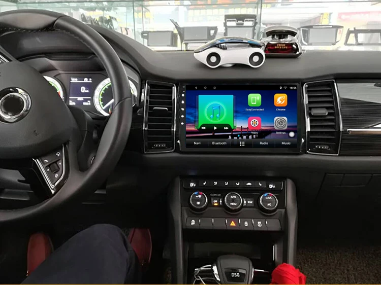 Автомобильный мультимедийный DVD плеер 10 дюймов Android GPS для Skoda Kodiaq 2016 2017 2018 аудио