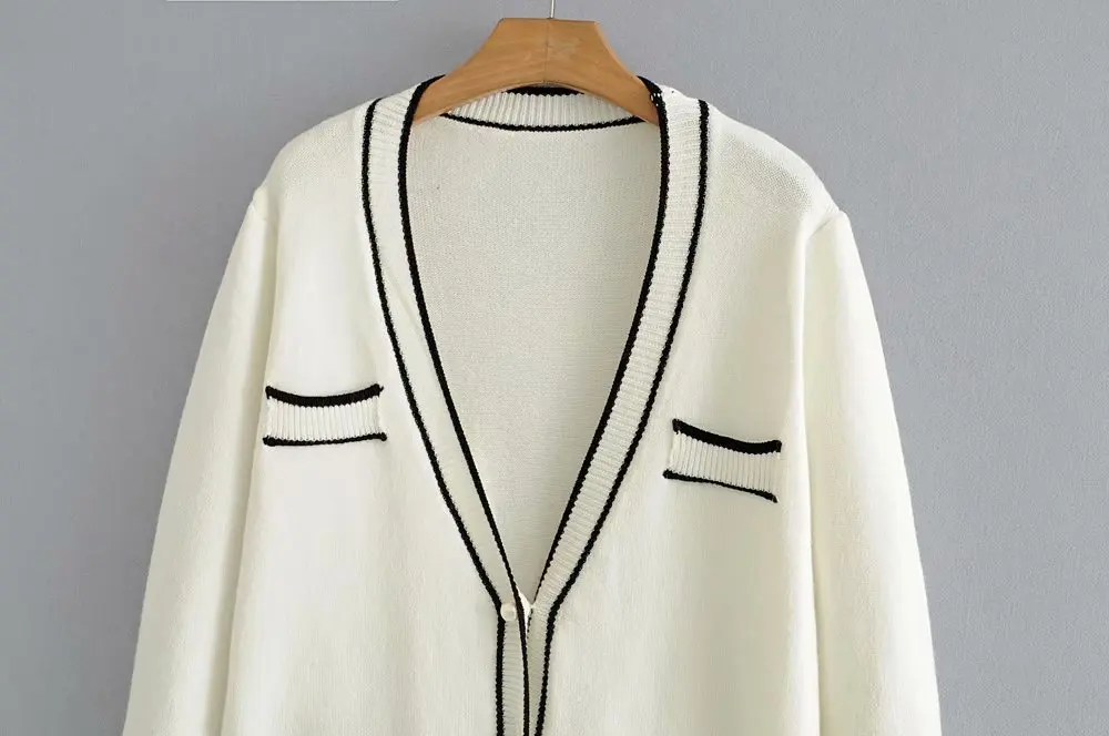 

V Neck Knit Sweater Women Autumn 2020 Female Casual Long Sleeve Button Cardigan Knitted Sweaters Coat Femme Winter Warm Clothes