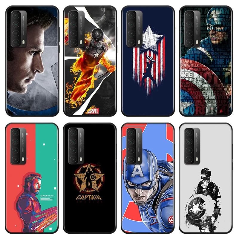 

Marvel Captain America Superhero For Huawei Y9A Y9S Y9 Y8P Y8S Y7A Y7P Y7 Y6 Y6P Y6S Y5P Y5 Prime Pro 2019 2020 Phone Case