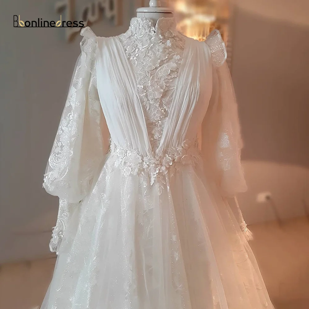 Robe de soirée longue en dentelle, style marocain, robe élégante à plis, Caftan, tenue de fête musulmane, 2021  (0)