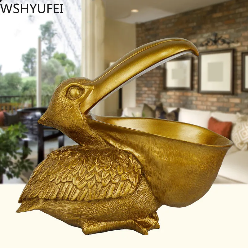 

Nordic Jewelry Key Storage Resin Big Bird Crafts Decoration Bedroom Livingroom Entrance Office Table Toucan Ornament Decoration