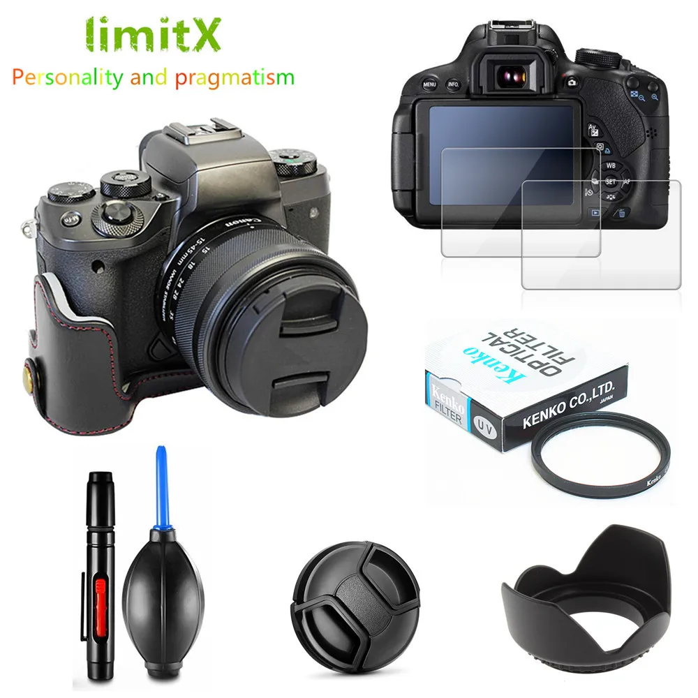 Защитный комплект для камеры чехол защиты экрана УФ фильтр крышка объектива