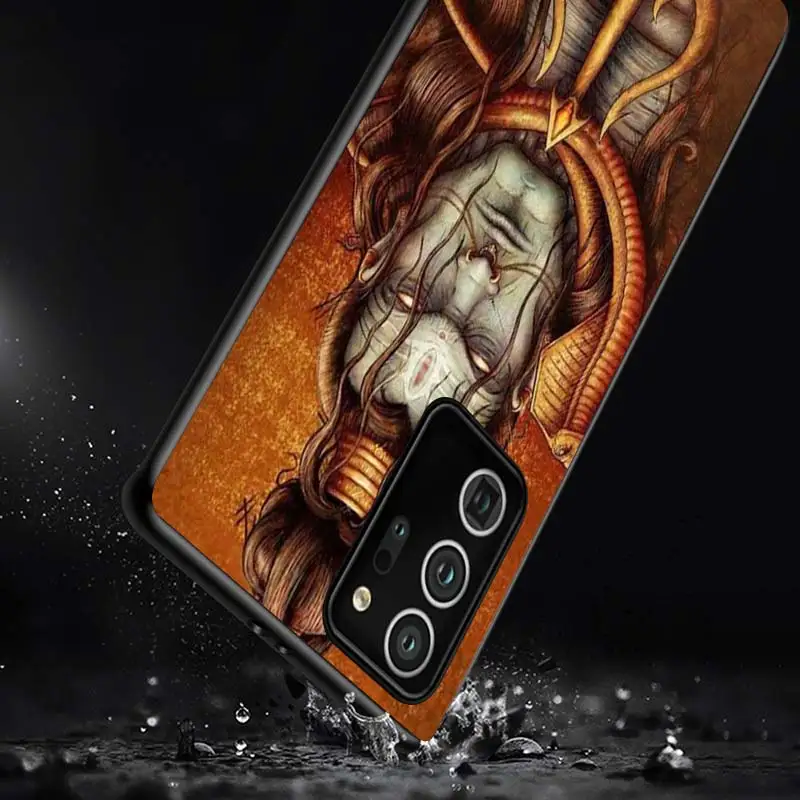 

Lord Shiva Hindu Buddha For Samsung S20 FE Ultra Plus A91 A81 A71 A42 A51 5G UW A41 A31 A21 A21S A11 A01 Black Phone Case