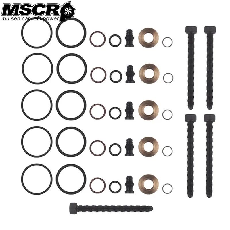 

5PCS INJECTOR SEALS KIT AND BOLTS VW TOUAREG 2.5TDI TRANSPORTER 2.5TDI AXD BLJ AXE MSCRP-YX02115