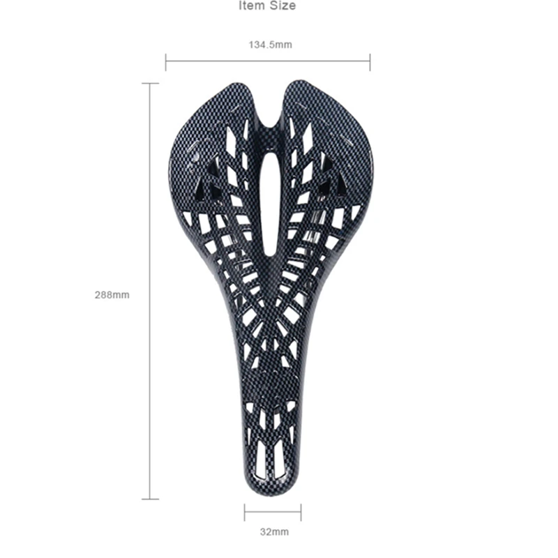 

Bicycle Saddle Mountain Bike Hollow Plastic Spider Srgonomics Seat Sushion Bikes Part 85% Nylon Surface Carbon pattern