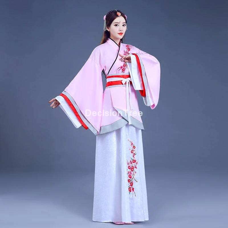

2022 chinese traditional folk dance costume dress women hanfu dress folk costumes oriental chinese national fairy princess dress