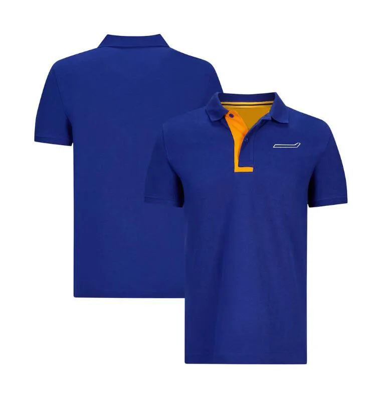 Новинка 2021 Костюм F1 Formula One гоночного поло с коротким рукавом индивидуальный