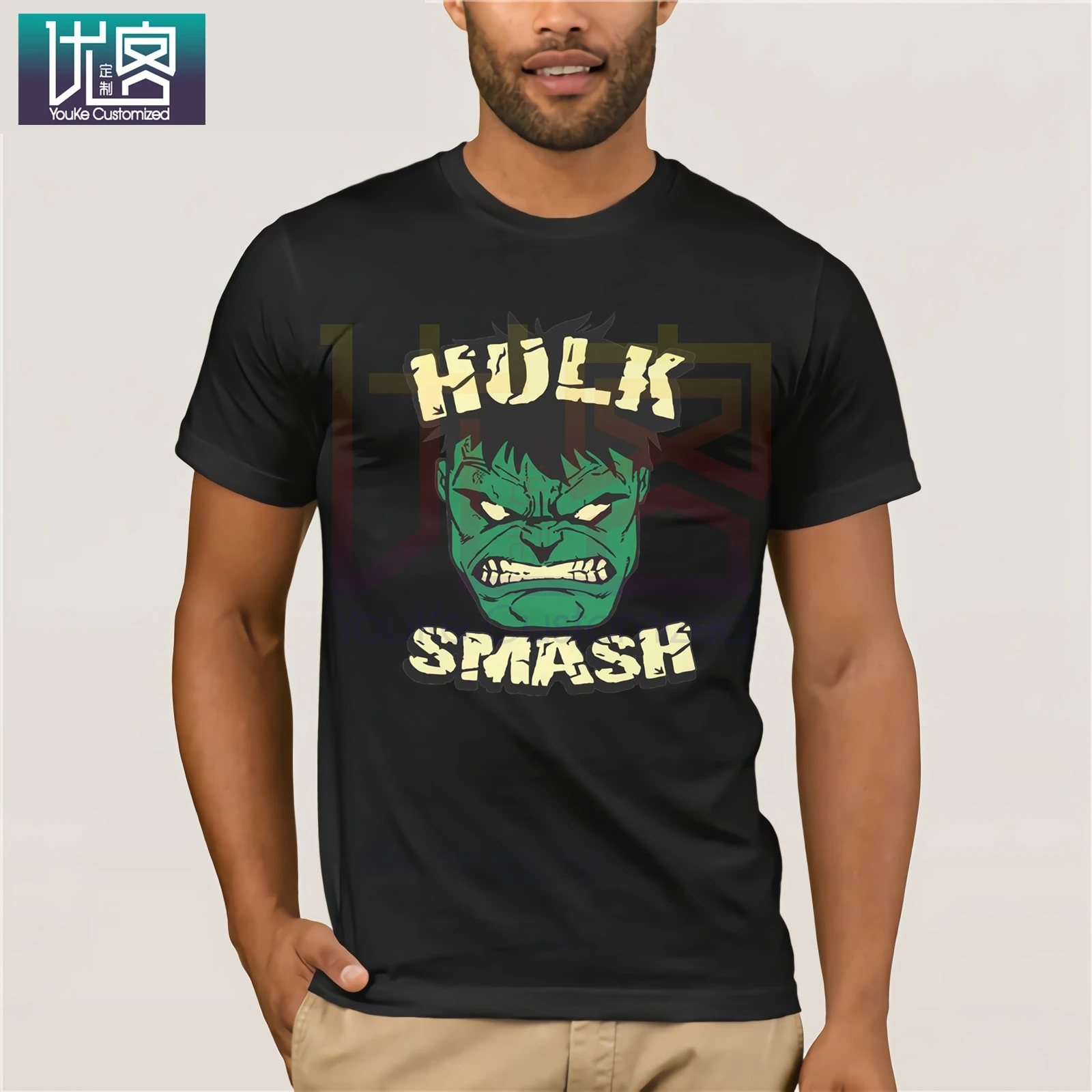 Невероятный Халк сердитый Smash Футболка Топ Marvel Comics Брюс Баннер Мстители