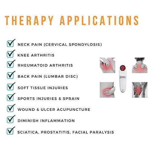 Cold Laser Red Light Therapy Device for Pain Relief Knee& Shoulder&ampBack& Joint and Muscle Suitable People Animals | Красота и