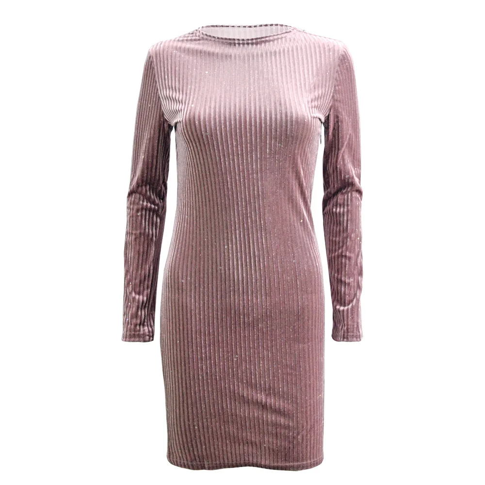 

2021 Basic Spring Autumn Short Thick Sweater A-Line Dress Elegant Knit Dress Women Slim Mini Dress Female Chic Sexy Dress