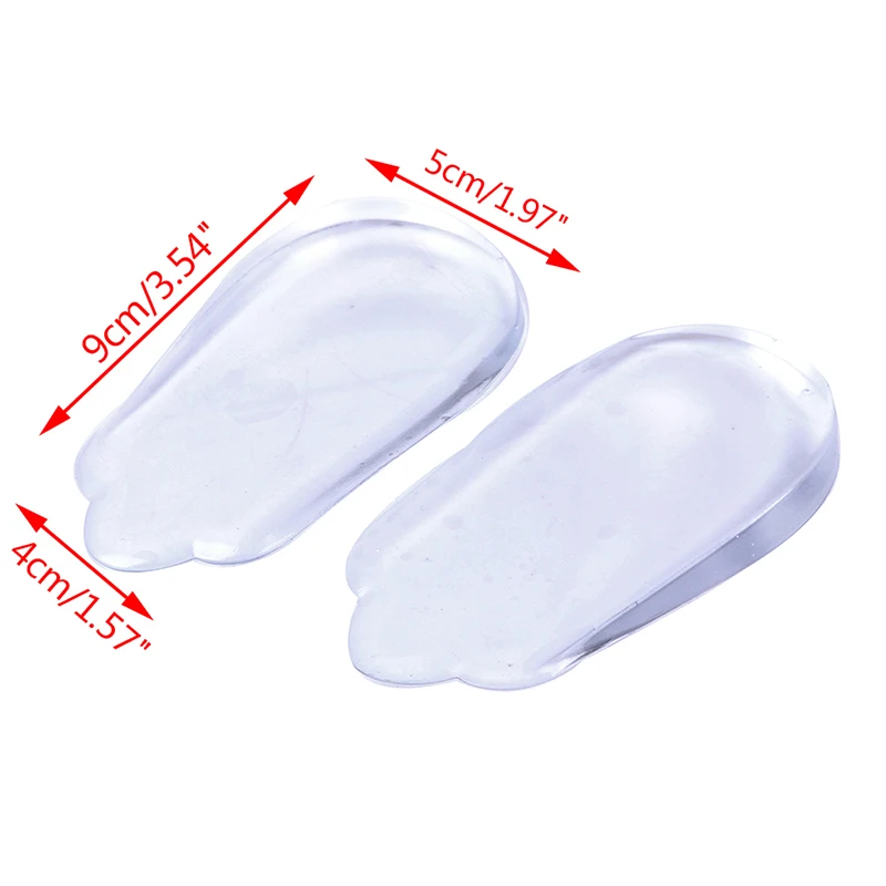 Silicon Gel Heel Cushion Insoles Soles Relieve Foot Pain Protectors Spur Support Shoe Pad High Inserts Massager S/L | Обувь