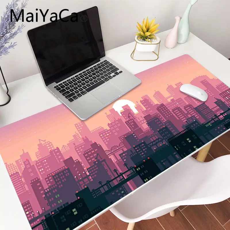

MaiYaCa высококачественный красивый коврик для мыши с распродажным городом в стиле аниме игровой коврик для мыши большой коврик для мыши 700x300 м...