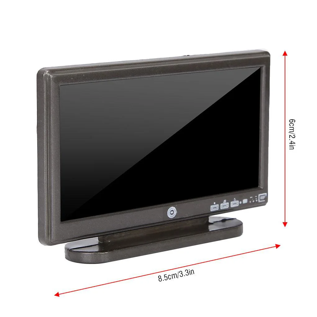 

1:12 Doll House TV Remote Control Simulation Miniature Furniture Dollhouse Living Room Decoration Television