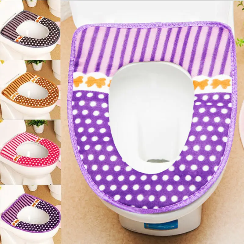 Теплые мягкие туалетные сиденья Крышка верхняя Pad Ванная комната теплое сиденье