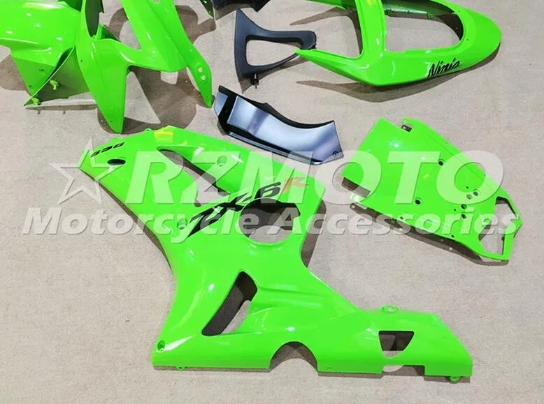 4 подарки горячий ABS Полный комплект обтекателя, пригодный для Kawasaki ZX6R 2003 2004 ZX-6R 03 04 Ninja 636 Обтекатели на кузов, красивый зеленый