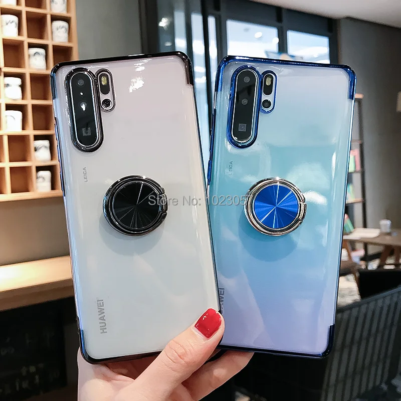 Чехол для Huawei Nova 5T мягкие чехлы 5 металлический магнитный держатель чехол