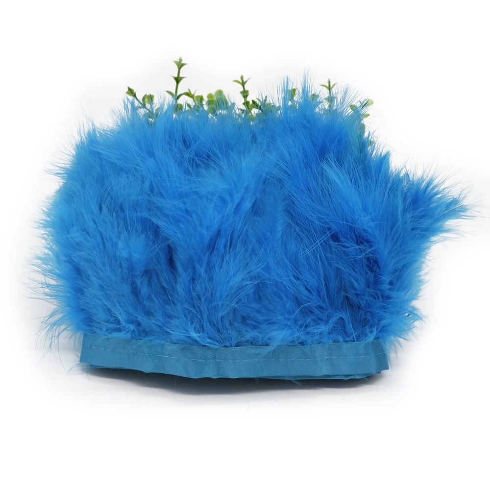 

Wholesale 13-18cm Fluffy Marabou Turkey Feathers Trim Dress Decorative Carnival Clothes Sewing Accessory Feathers For Crafts