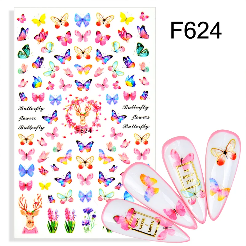 1 шт. фрукты слайдеры ногти арбуз/клубника/Оранжевый 3D наклейки для ногтей новый