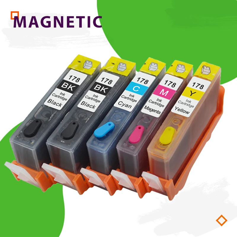 Картридж для принтера HP 178 картридж 178XL Photosmart B109n B110a 5510 с чипом|Чернильные