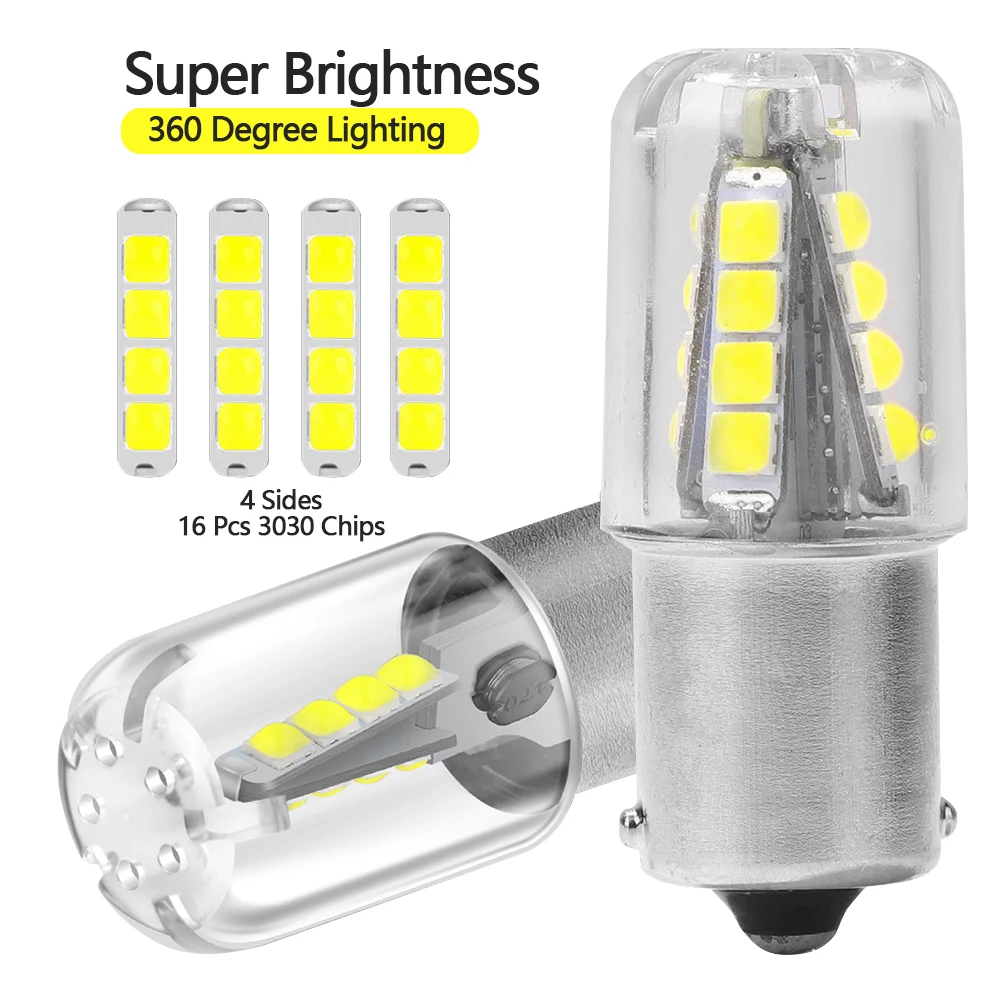 1 шт. Автомобильные светодиодные лампы 16SMD 1156 BA15S P21W 1157 BAY15D P21/5 Вт 12 В | Автомобили и