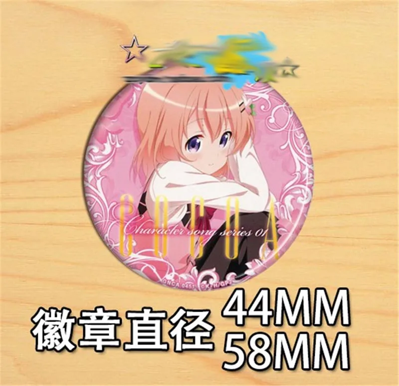 6PCS Japan Anime Is the Order a Rabbit ? Pins Cosplay Badge Brooch Cartoon Collectible Pin Backpack Bags Collection Accessories | Украшения