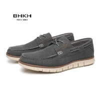 bhkh 2021 autumn canvas loafers shoes fashion men casual shoes comfy smart casual shoes work office footwear men shoes