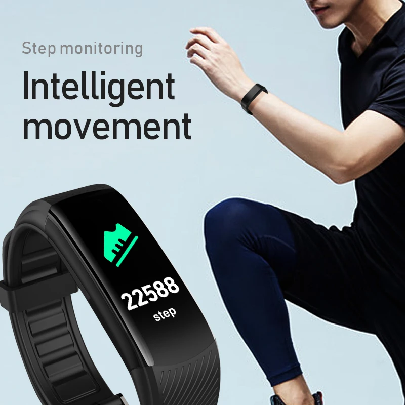 C3 Plus смарт-браслет с пульсометром фитнес-тренером шагомером Bluetooth спортивный