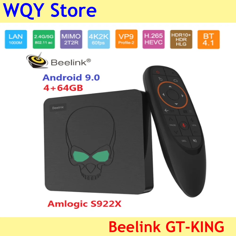 ТВ-приставка Beelink GT King Android 9 0 Amlogic S922X с шестиядерным процессором - Цена: 11136.41