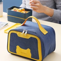 kid school lunch bag waterproof office worker bento thermal pouch portable outdoor camping picnic fruit snack keep fresh handbag