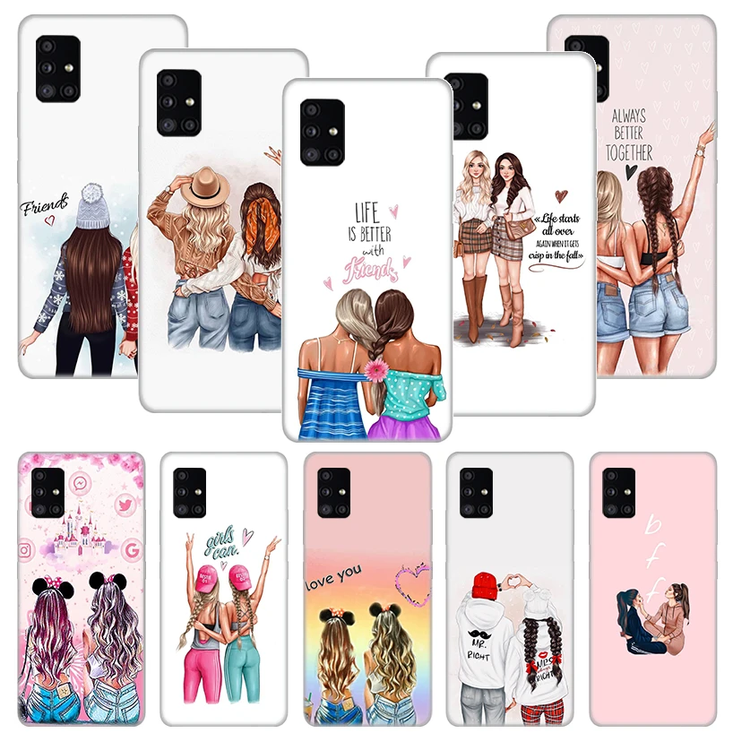 

Best Friends Forever Phone Case Funda For Samsung Galaxy A51 A71 A02S A50 A70 A30 A40 A20 A10S A20E A01 A91 A81 Cover Coque Capa