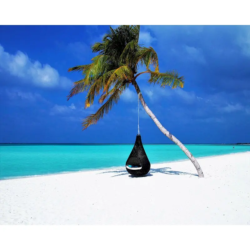 

SELILALI Diy Oil Painting By Numbers For Adults Hand Painted Blue Sky Ocean Beach Scenery Paint By Number Framed Color On Canvas