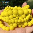 Бусины Круглые граненые желтые нефриты, 4681012 мм, для самостоятельного изготовления ювелирных изделий, ручной работы, 15 дюймов
