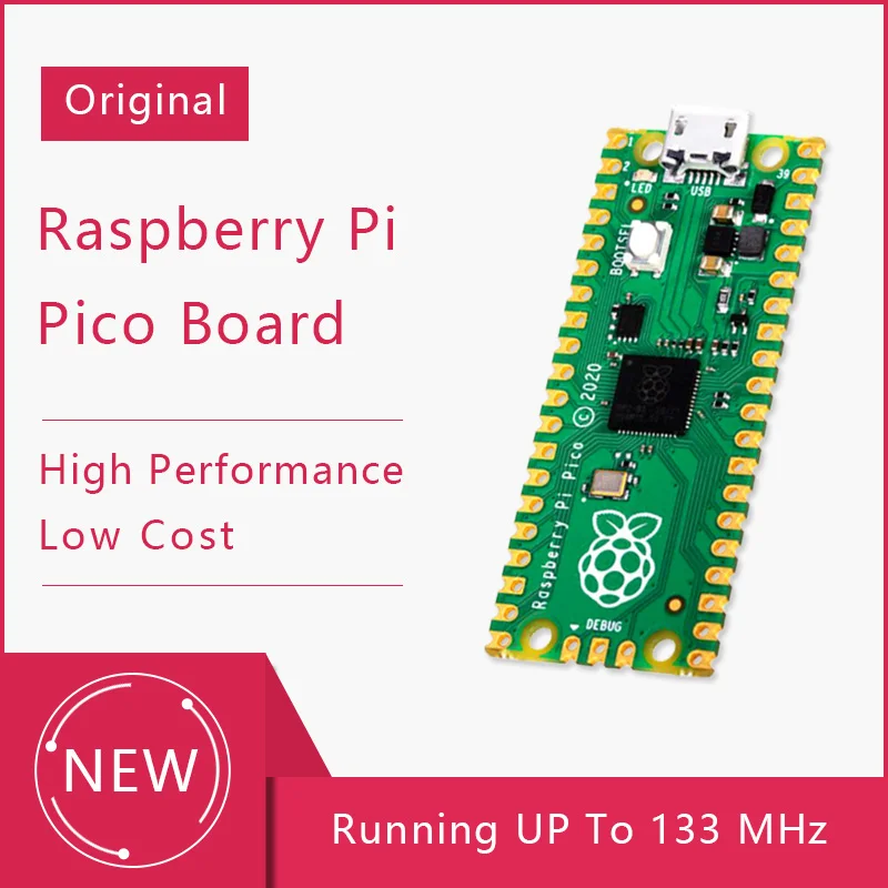 Микрокомпьютер Raspberry Pi Pico крошечная быстрая и универсальная плата встроенная в