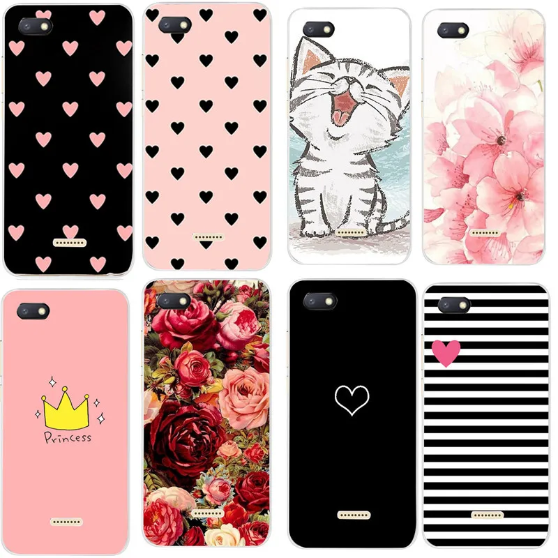 

Soft Silicone Case For Xiaomi Redmi 6 Cover 5.45' For Redmi 6A Love heart Printing Phone Shell Xiomi Redmi Redmi6 6 A Fundas