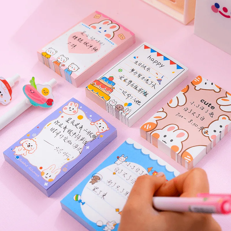 

100 Sheets Memo Pad Moterm Planner Creative Postit Notes Student Cartoon Notebook Cute Notebook Tear Memoanime Memo Cards Sheets