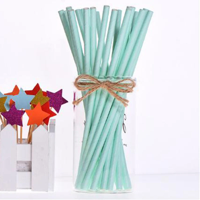 25 шт одноразовые бумажные соломинки креативные смешанные питьевые соломенные