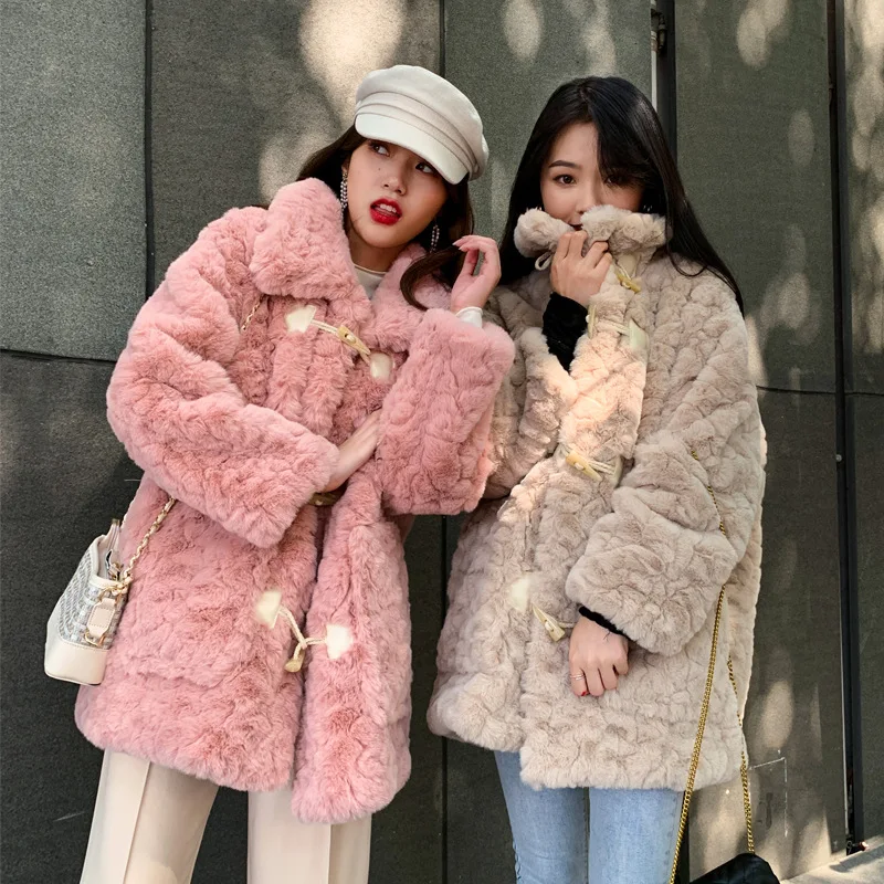 

Warm Jacket For Women Fur Coats For Women Winterwear Solid Women's Winter Jacket 2021 Fashion Faux Fur Coat Mink Fur Teddy Coat