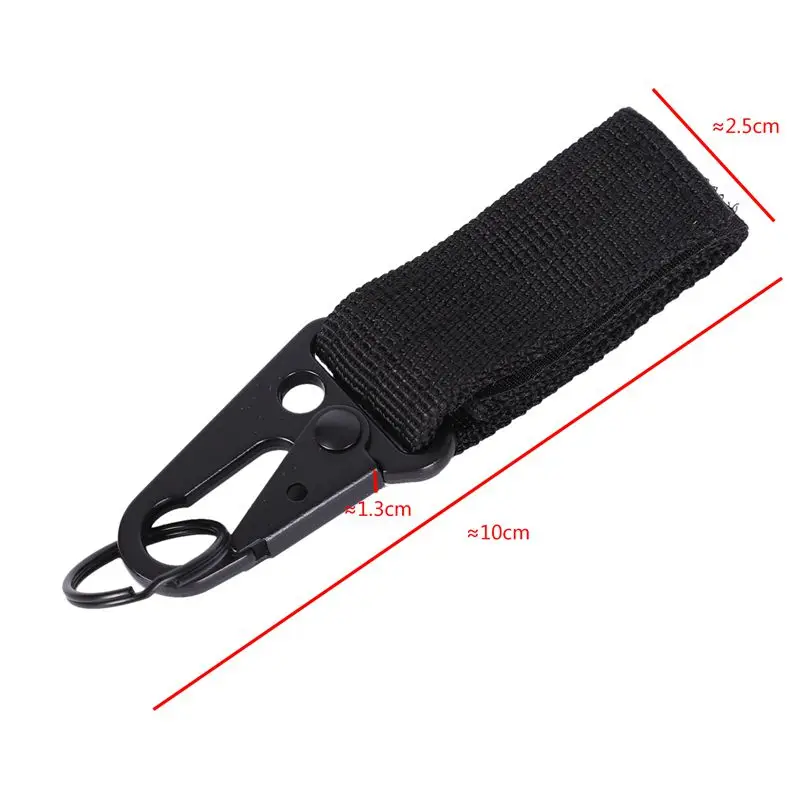 Outdoor Nylon Belt Hanging Clip Carabiner Hook Loop Key Holder image 4