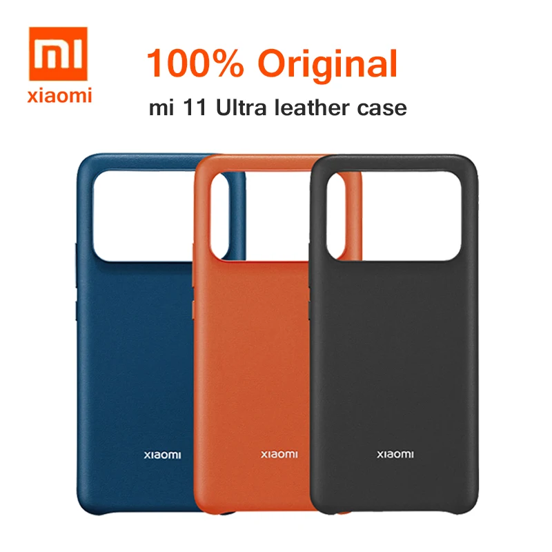 

Оригинальный чехол для Xiaomi Mi 11 Ultra, кожаный чехол для телефона Xiaomi Mi11 ultra, Мягкий защитный чехол из искусственной кожи для Mi 11 ultra