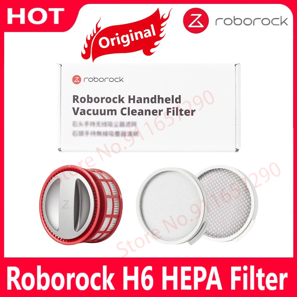 

Original Roborock H6 Hand Held Cordless Vacuum Cleaner HEPA Filter Front and Rear Filters Replacement of Accessories