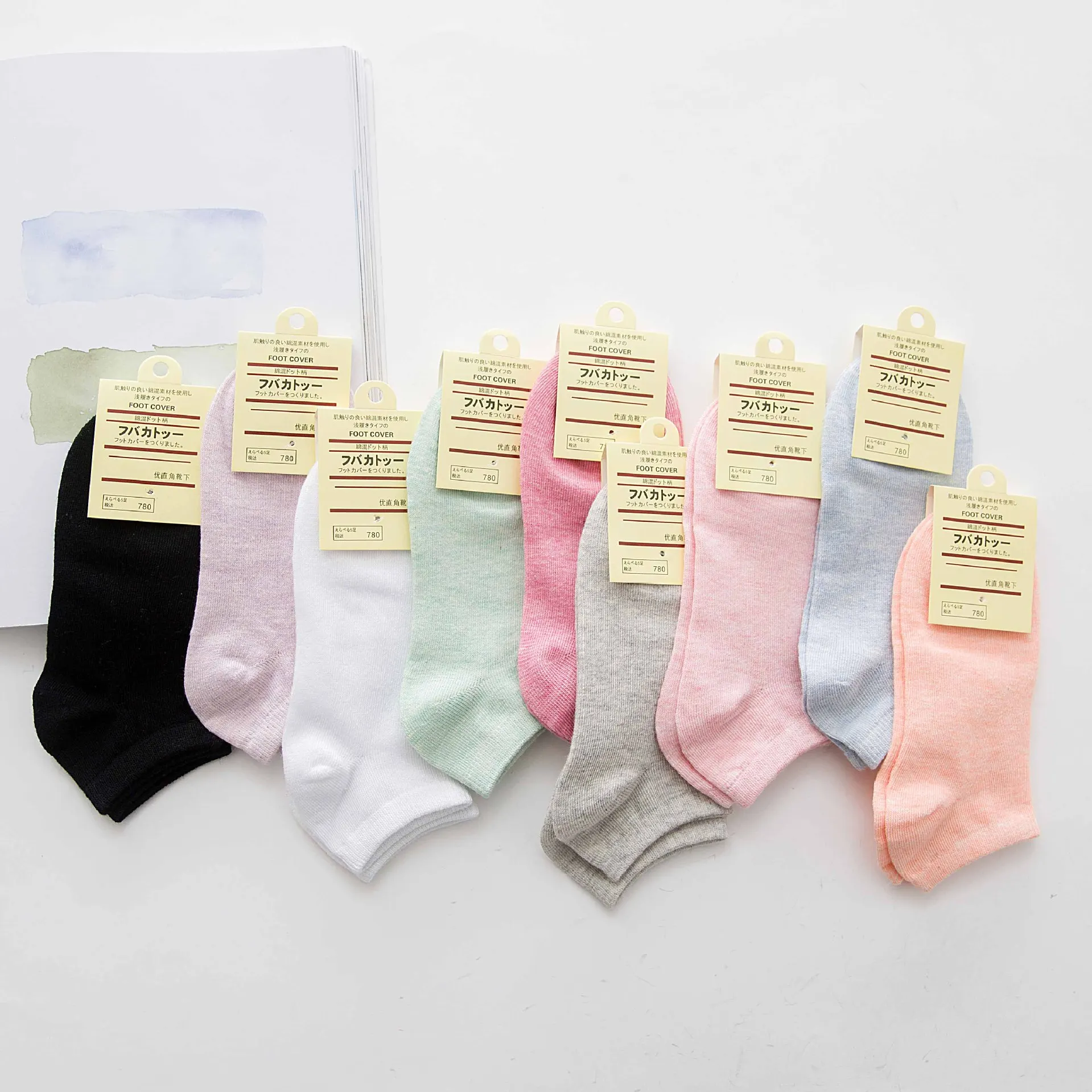 5 пар/лот новые модные носки карамельных цветов для женщин и девочек повседневные