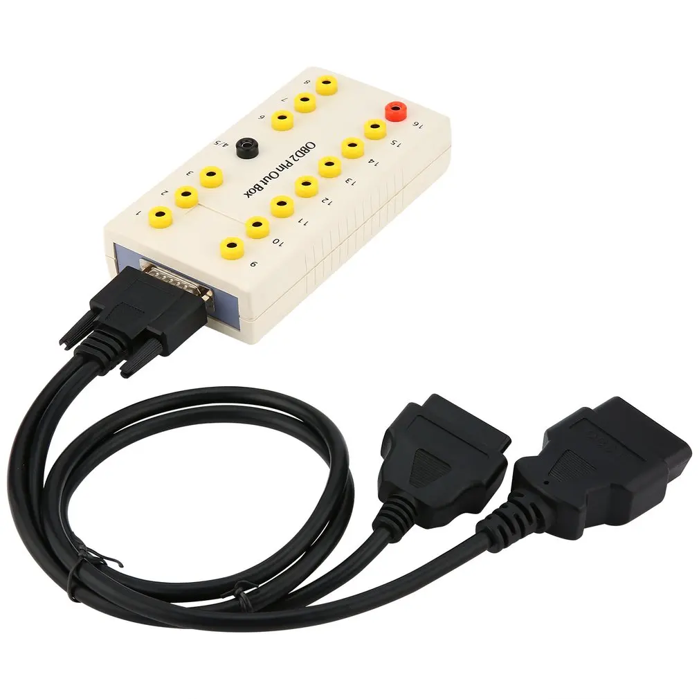 Высокое качество Профессиональный Obd2 Pin Out Box Breakout тест er диагностический obd2