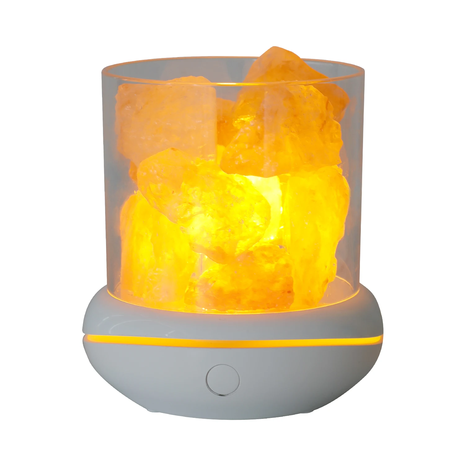 

USB Himalayan Aromatherapy Crystal Salt Lamp Negative Ions Improve Air Quality Colorful LED Night Lamp For Bedroom Decor