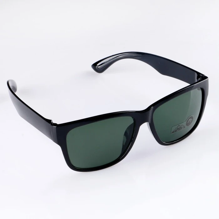 Sunglasses black frame black-green lenses Eyewear Accessories Apparel |