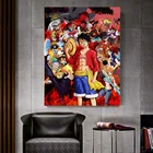 Обезьянка д. Luffy One Piece японское аниме Картина на холсте комиксы настенные художественные картины плакаты и принты для искусства