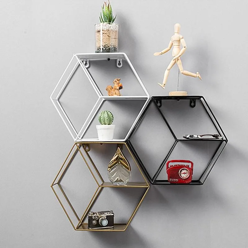 Декоративная полка для гостиной и спальни в скандинавском стиле круглая кованая