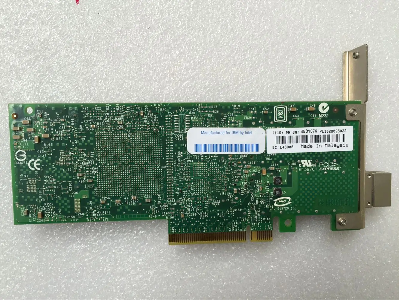 Сетевая карта IBM Z-Series XF SR 10GB PCIe серверный адаптер 45D1076 | Компьютеры и офис
